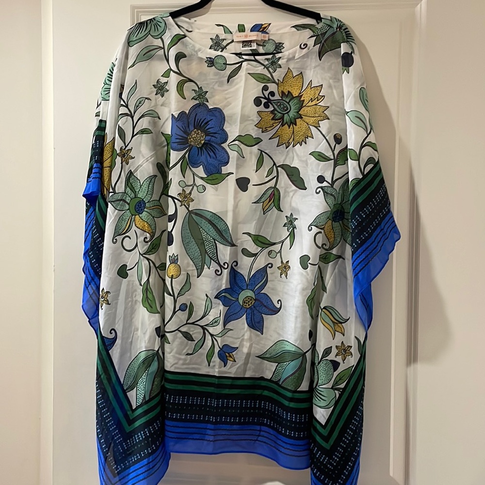 Tory Burch Love Floral Printed Caftan size XS/S